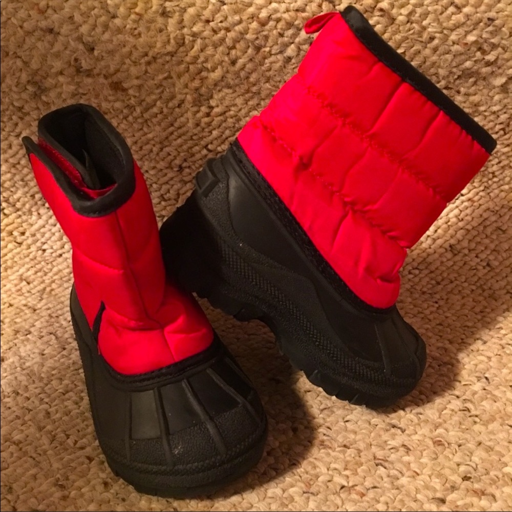 Old Navy Red & Black Boots